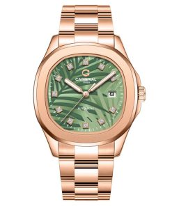 ĐỒNG HỒ CARNIVAL 8115G RG-T-GR Mặt lá cọ