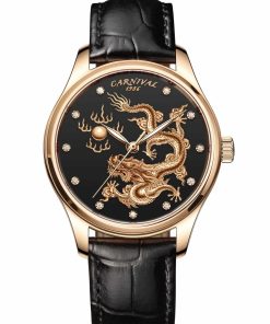 Đồng Hồ Nam Carnival 51524Đ Rồng Vàng Nhả Ngọc