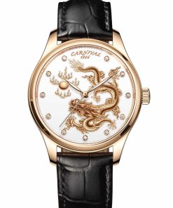 Đồng Hồ Nam Carnival 51524T Rồng Vàng Nhả Ngọc