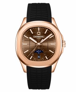 Đồng Hồ Nam Carnival G8113-R-BR Nautilus Automatic