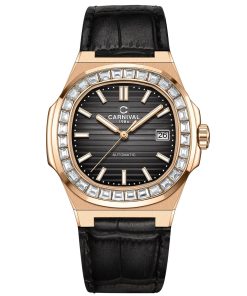 Đồng Hồ Nam Carnival 8108G1 Automatic Black