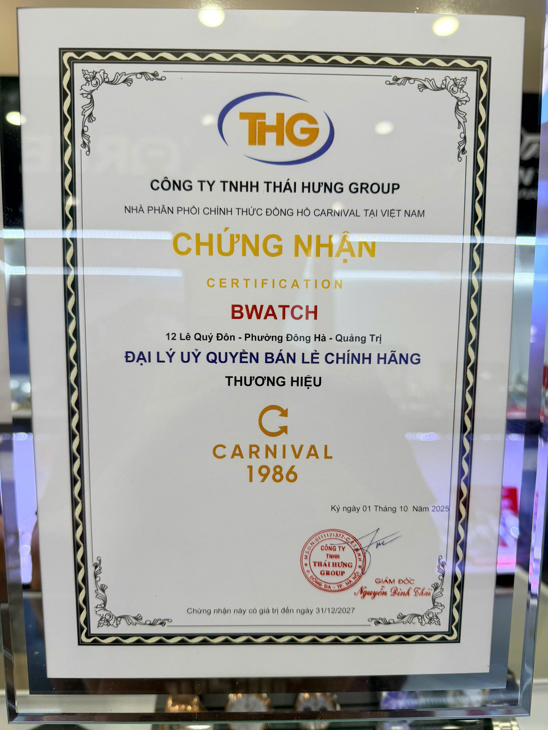 Bwatch đại lý ủy uyền Đồng hồ Carnival.