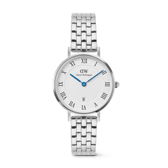 Petite Roman Numerals Date 5-link  Silver