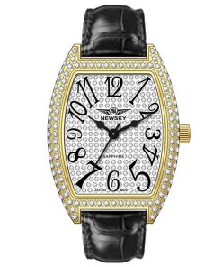 ĐỒNG HỒ NEWSKY NS5003L.L06 Nữ Máy quartz Kính sapphire Size 28x38mm 3ATM