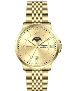 ĐỒNG HỒ NEWSKY NS5018G.S04 Nam máy quartz kính sapphire size 40mm 3ATM