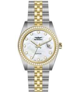 ĐỒNG HỒ NEWSKY NS5026L.S03 Nữ máy quartz kính sapphire size 31mm 3ATM