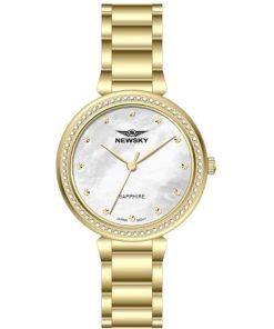 ĐỒNG HỒ NEWSKY NS5508L.S03 Nữ máy quartz kính sapphire size 30mm 3ATM