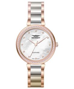 ĐỒNG HỒ NEWSKY NS5508L.S05 Nữ máy quartz kính sapphire size 30mm 3ATM