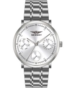 ĐỒNG HỒ NEWSKY NS6501G.S01 nam máy quartz kính sapphire size 42mm 3ATM