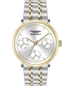 ĐỒNG HỒ NEWSKY NS6501G.S03 nam máy quartz kính sapphire size 42mm 3ATM